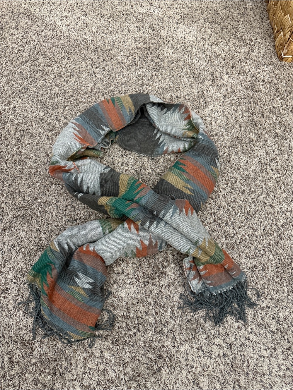 Multi-Color Tribal Pattern Scarf